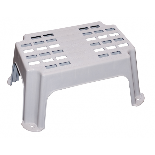 Fotpall Plast Grå