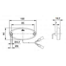 Sidomarkeringsljus LED 12v