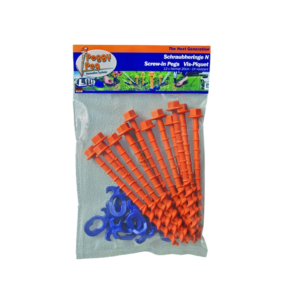 Peggy Peg markskruv 12-pack