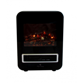 Värmefläkt med dekorationsbrasa