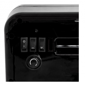 Värmefläkt med dekorationsbrasa