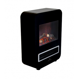 Värmefläkt med dekorationsbrasa