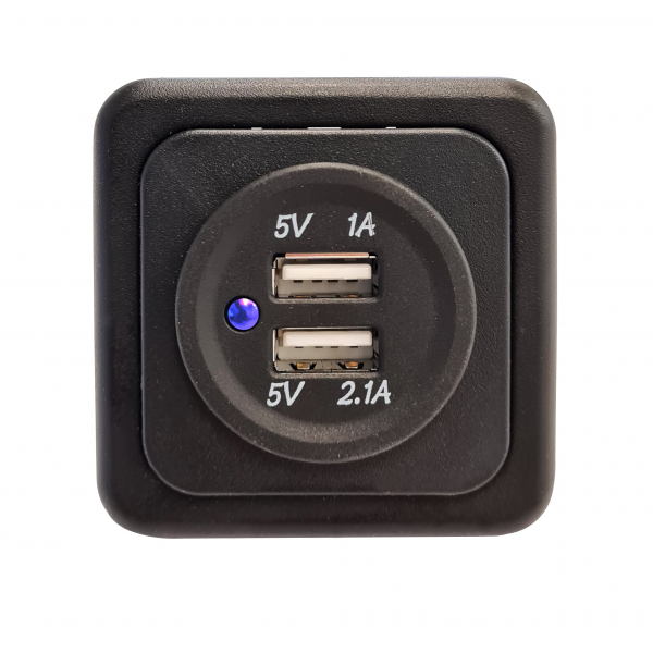 USB Uttag 2x Fawo med ram