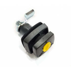 Garagelås Rektangulärt svart  "klick"