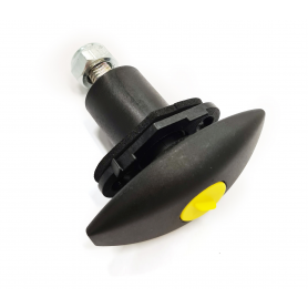 Garagelås Ovalt svart "klick"