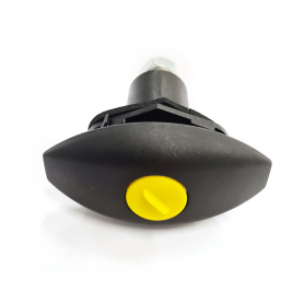 Garagelås Ovalt svart "klick"