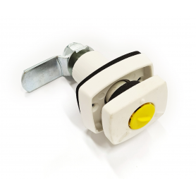 Garagelås Rektangulärt vit  "klick"