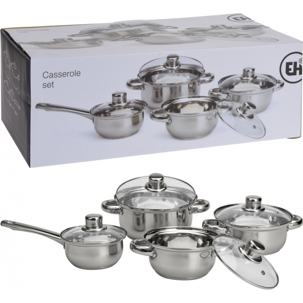 Kastrullset 8-delar