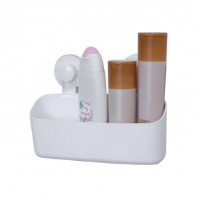 Förvaringskorg för badrum vit