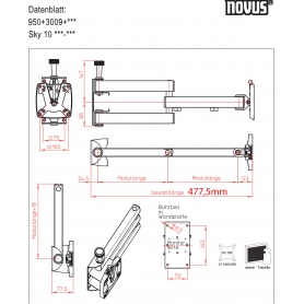 Tv-fäste Novus Sky 10N MK2
