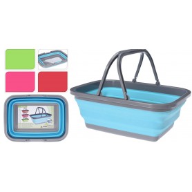 Vikbar balja med handtag