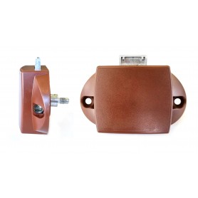 Låskista stor brun - stav