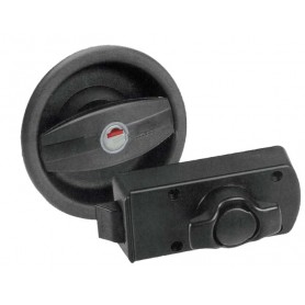 Dörrlås runt svart