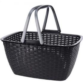 Shoppingkorg stor - svart