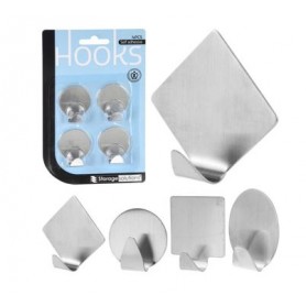 Krokar metall -självhäftande