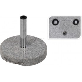 Parasollfot rund granit