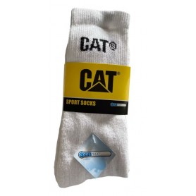 Sportsockar CAT 3P Vit 